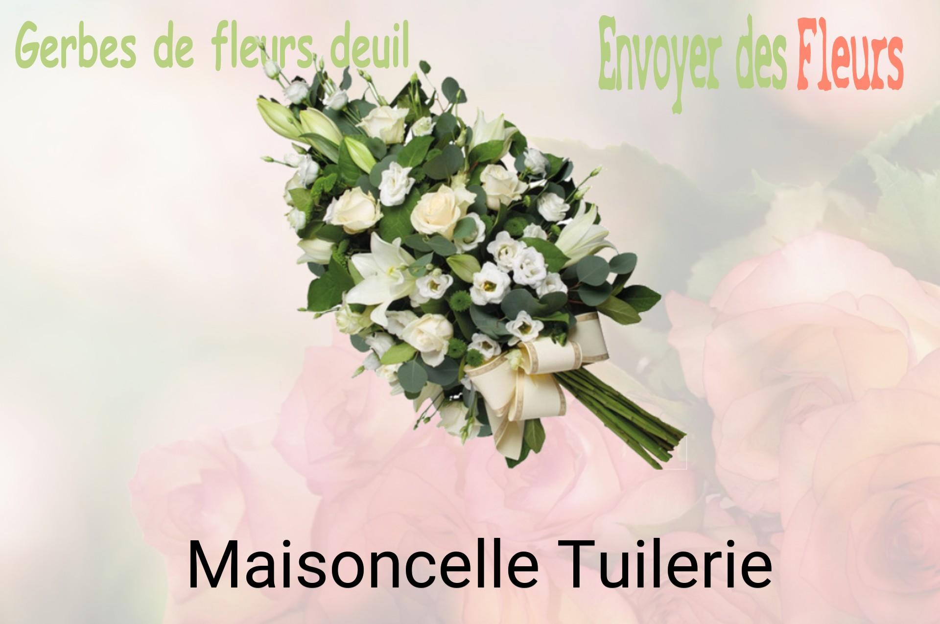 Gerbe de fleurs de deuil livrée à Maisoncelle-Tuilerie
